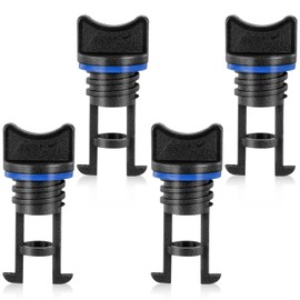 Tyqour 4pcs Kayak Plugs Durable Boat Drain Plug Kit with Scupper Plugs for Kayak with Rubber Seal for Canoe, Dinghy, and Boat(Blue)