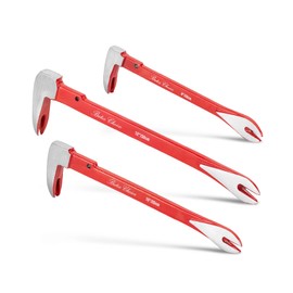 Bates- Pry Bar Nail Puller Set, 3 Pack, 8"/10"/12", Nail Puller Tool, Small Pry Bar