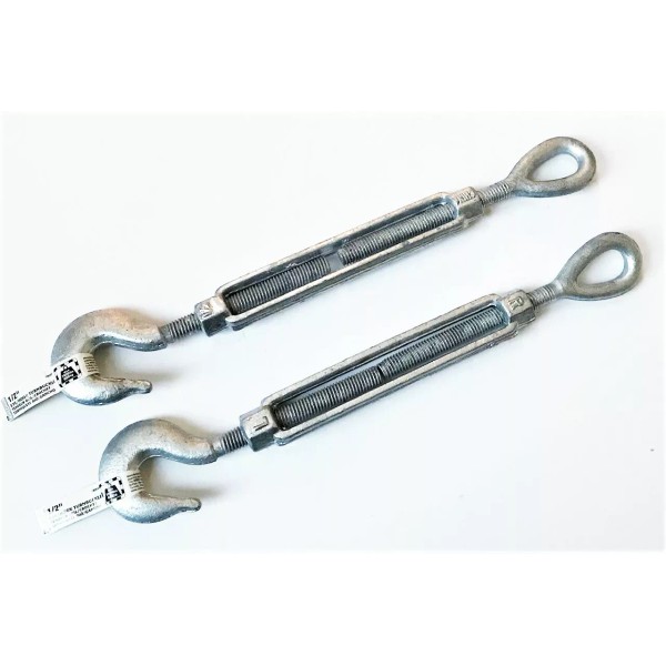 KINGCHAIN 2 KINGCHAIN 1/2" x 6" EYE/CHAIN GRAB HOOK TURNBUCKLE