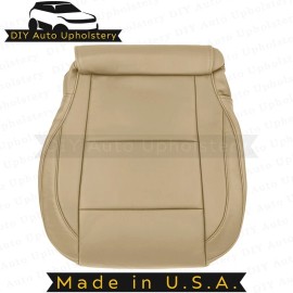 DIY Auto Upholstery 2005-2015 For Nissan Titan Driver Bottom Leather Seat Cover Tan
