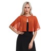 TONGFANTFL Women's Soft Chiffon Capelets Shawls and Wraps for Evening