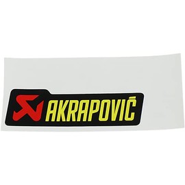 Akrapovic P-HST12AL General Replacement High-Temp Exhaust Sticker - 100mm L x 29mm H