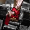 Weightlifting Wrist Straps for Home Training & Deadlifts Training Red