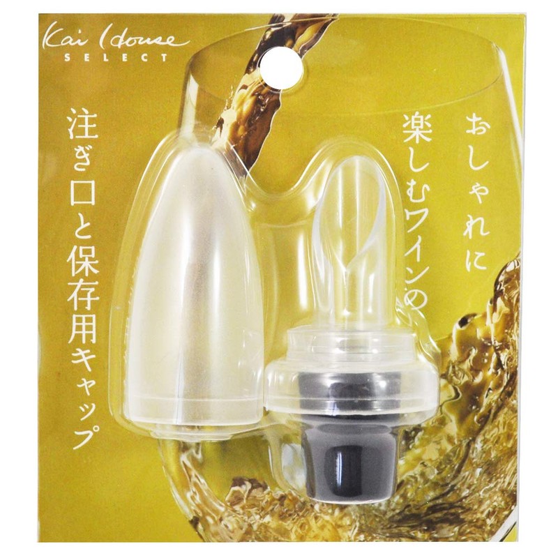 貝印(Kai Corporation) KAI ワイン栓 ワインキャップ クリア Kai House Select DH7180
