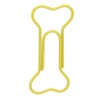 100pcs Colored Dog Bone Shape Paper Clips Black Lightweight Notebook