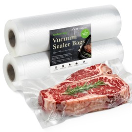 Vacuum Sealer Bags for Food - Seal a Meal Bags Rolls - 8inx20 Rolls 2 Pack - XinBaoLong Commercial Grade Heavy Duty BPA Free Great for Vac Storage