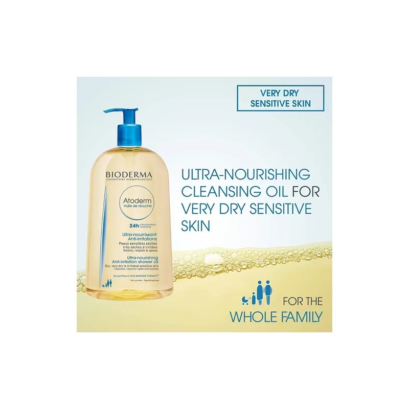 Bioderma Atoderm Aceite Limpiador Hidratante Cara Y Cuerpo