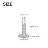 sourcing map 100Pcs #8x3/4" Phillips Head Self Tapping Screws, 410