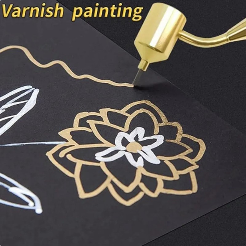 Xuzxinze 0.3mm Slanting Fine Line Painting Pen Fluid Writer Pen