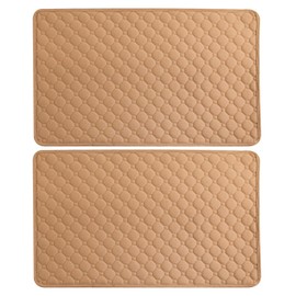 2 PCS Waterproof Seat Protector Pads, Washable Incontinence Pads for Kids Adults, Non-Slip Absorbent Chair Protector for Sofa, Wheelchair, Armchair, Car Seat (Khaki,45x60cm)