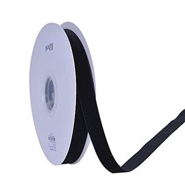 Ribest 5/8" Black Velvet Ribbon by 10 Yards Spool for Chocker Craft Gift Wrapping Decoration