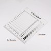 HARFINGTON High Precision SEC Size Estimation Chart 10cm 0.2mm Covered