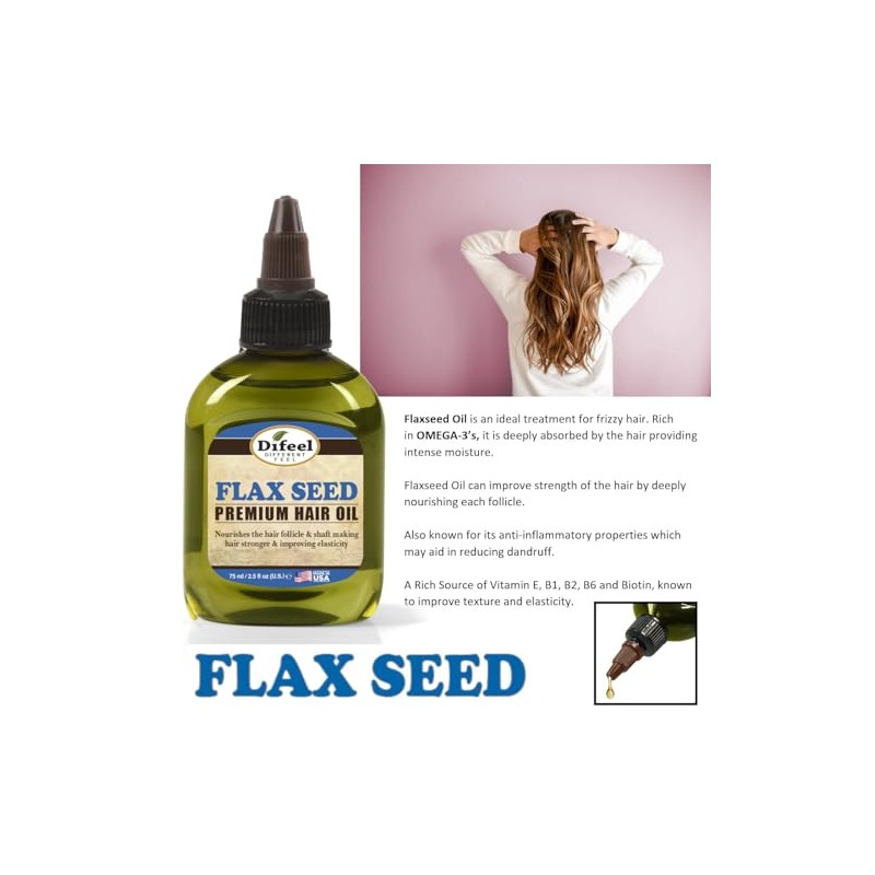 Difeel Aceite para el cabello natural premium - Aceite para