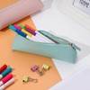 Fyore, Small, Luxury Leather Pencil Case, Triangle Design, For School,