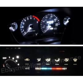 newlineperformance White Cluster / Climate Control Ac Heat LED Bulbs For Nissan 240sx s14 1995-1999