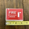 Unbranded Fire Extinguisher Inside vinyl decal 3x2 inches. New
