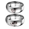 Jack and Sally Wedding Ring for Couple Stainless Steel Band