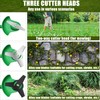 IRmm 3 Pack Grass Trimmer Blade Heads Replacements, 3Teeth Blade
