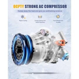 OCPTY AC Compressor for 2004-2006 for Scion xA 1.5L for Scion xB 1.5L 4710606 5512151 7512151 254505 275891 TEM254505 TEM275891 10361451 1011034 4711606 97376