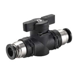 MiJunHD 10mm BUC Pneumatic Valve, 1 Piece Manual Switch Controller Push to Connect Shut Off Ball Valve for Air Flow Control