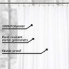 N&Y HOME Waterproof Fabric Clawfoot Tub Shower Curtain 180 x