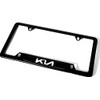 RFUTRNVBC Stainless Steel License Plate Frame Cover Holder ForKia Black