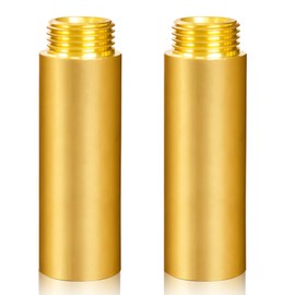 Brass Tap Extension 80 mm, Pack of 2 Tap Extension 1 Inch x 80 mm, G1 Inch Female x AG Brass Extension Fitting, DN25 Thread Extension, for Water Supply Systems, Central Heating, Solar Energy Anla