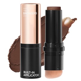 Erinde Cream Contour Bronzer Stick, Natural Finish Contouring Stick, Blendable & Smooth Matte Bronzer Stick, Waterproof & Long Lasting Face Shaping Makeup, 04 Healthy Dark