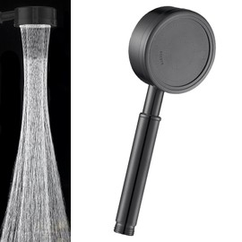 STOAT® Shower head made of 304 stainless steel for water saving, pressure reinforcement and limescale resistance. Rain shower, black, shower head, pressure increasing, saving shower, shower heads,