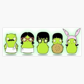 Magnet Bobs Burgers Magnet Bumper Sticker Car Magnet Flexible Reuseable Magnetic Vinyl 5"