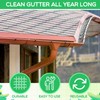 Windyun Gutter Guards Roll Black Plastic Guards Mesh Downspout Pipe