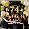 74th Happy Birthday Banner IMISI Birthday Decorations Backdrop for Party