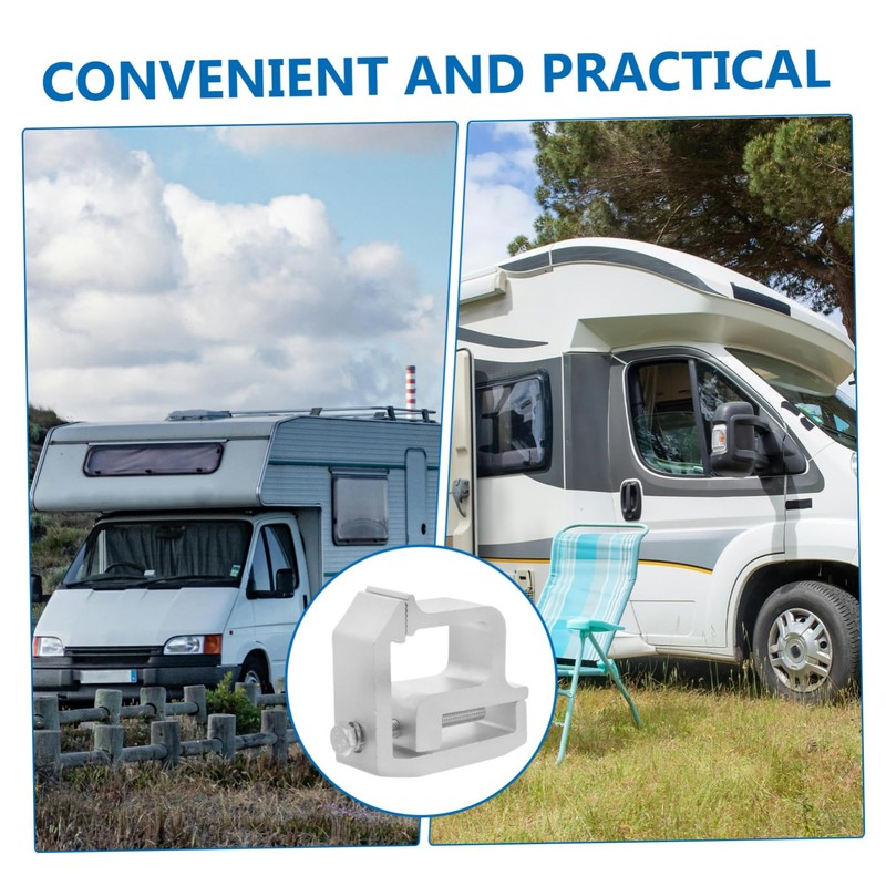 Mikinona 2pcs Camper Installation Clamp Heavy Duty Clamps Camper Cap