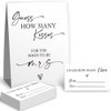 Guess How Many Kisses Bridal Shower Game, 1 Sign &