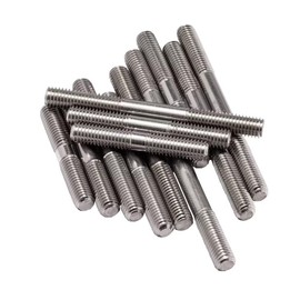 SYDARSYN Double End Threaded Bolts 304 Stainless Steel Threaded Rod Threaded Bolt Threaded Rod M5 x 60 mm (Pack of 10)