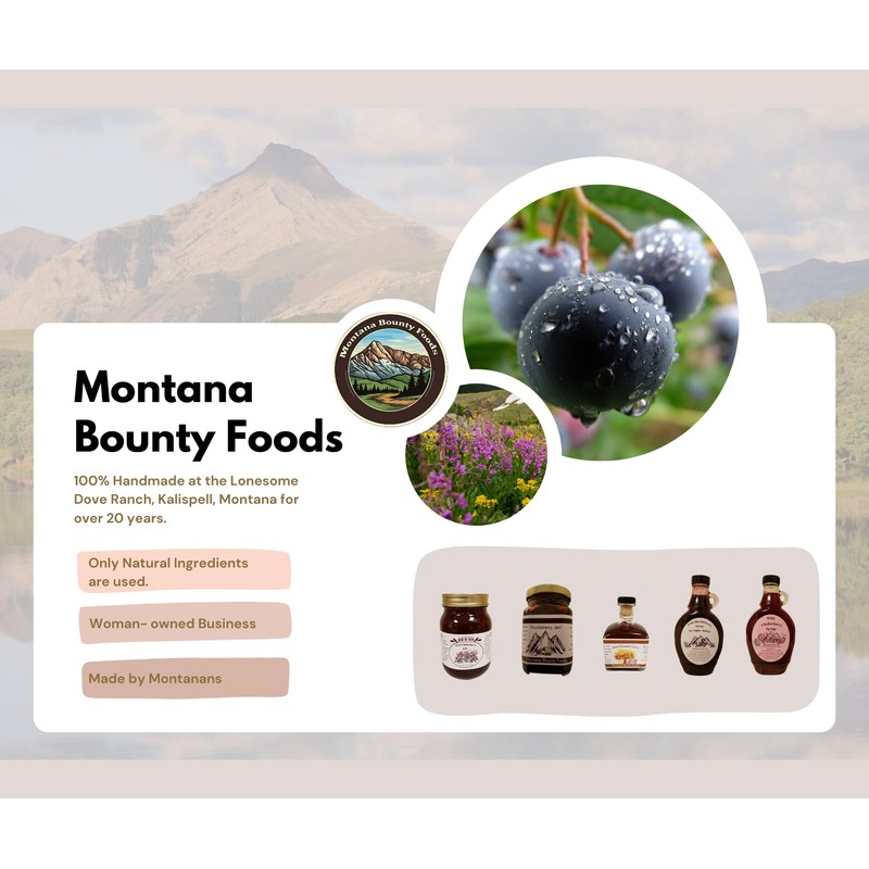 Bounty Foods Huckleberry Jam 2 Pack of 9 oz Jar