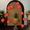 Peach String Lights,Peach Decor Night Light Battery Powered Pink Peach