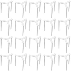 100 Pieces Pizza Stand Pizza Saver Tabletop Pizza Saver Plastic Pizza Stands Pizza Box Stack Pizza Saver Stand Pizza Boxes Stands Plastic Tripod Stack, White