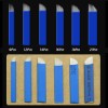 SupplyPM Microblading Blue Needles 50Pcs - 18U