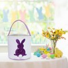 Joyesplay Easter Bunny Baskets, Canvas Bunny Eggs Hunt Basket Egg