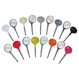 Zirc Dental 50Z371B Crystal HD Mouth Mirror Heads #4 Blue 12/Pk