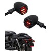 QUASCO Universal Motorcycle Turn Signals, Waterproof Aluminum Bullet Rear Blinkers