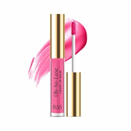 Oh-So-Luxe Liquid Tinted Lip Balm, Hydrating & Nourishing Tinted Lip Oil for dry dark lips, results in Soft & Glowing Lips, Moisturizing, Non-Sticky Perfect Pink Shade - 0.10 Fl Oz - RAS LUXURY OILS