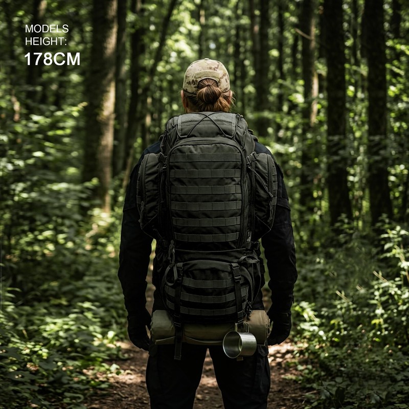 Mardingtop 50L Internal Frame Backpack with Rain Cover for Hiking,Camping,Backpacking,Travel,Outdoor