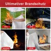 kanhiro Löschdecke Küche Feuerlöschdecke - 1m x 1m Glasfaser Brandschutzdecke