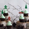 Ercadio - Paquete de 24 adornos para cupcakes de árboles
