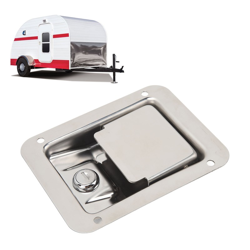 Trailer Door Key Lock Lock Stainless Steel Door Paddle Handle