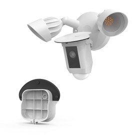 TIUIHU Camera Rain Cover for Ring Floodlight Camera Plus Cable (Floodlight Cam Wired Plus), Floodlight Camera Sun Protection / Rain Cover, Surveillance Camera Outdoor Accessories (White)