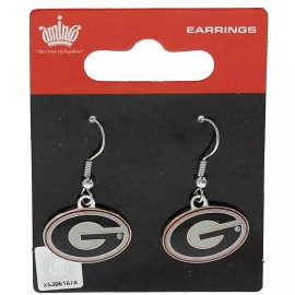Aminco Georgia Bulldogs Dangler Earrings