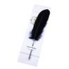Black Ink Feather Quill Ballpoint Pen
